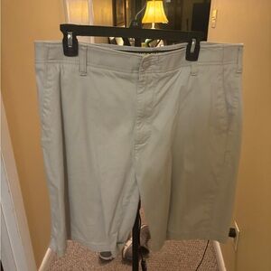 Men's Classic Beige Flat Front Shorts